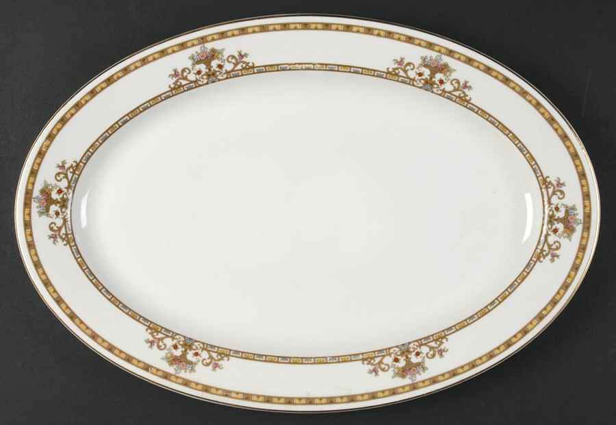 Moresque 15" Oval Serving Platter by Lexington-1