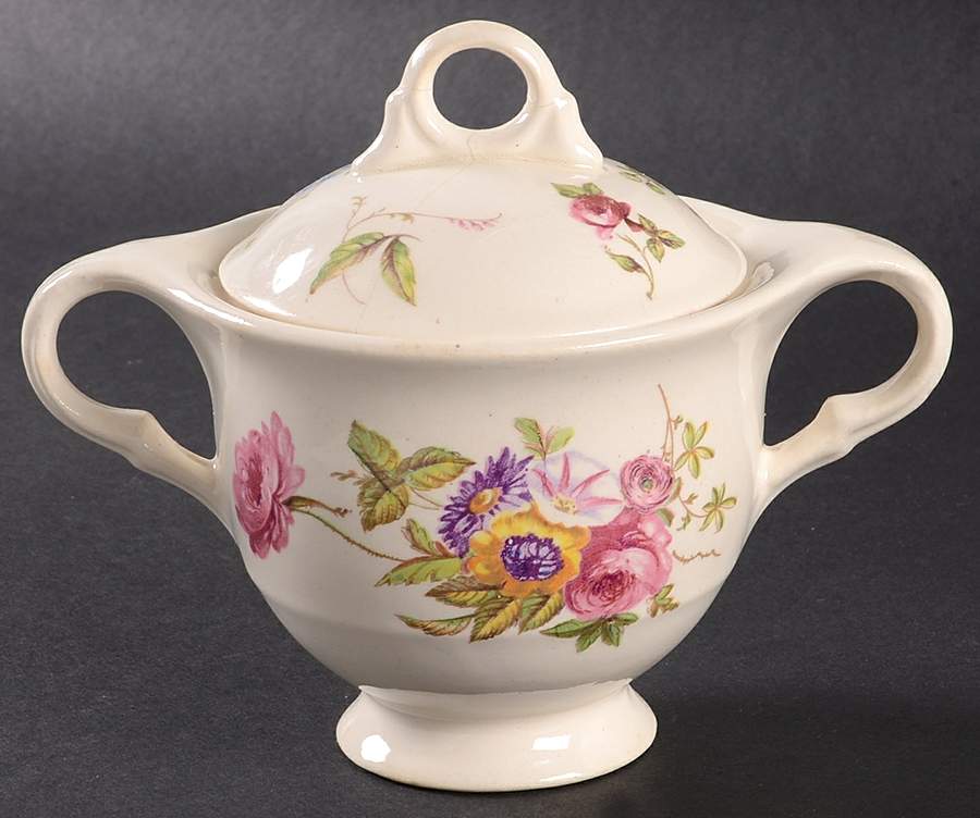 Canterbury Sugar Bowl & Lid by Limoges-American-1