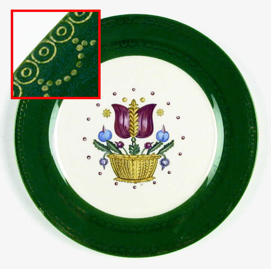 Dutch Tulip Dinner Plate by Limoges-American-1
