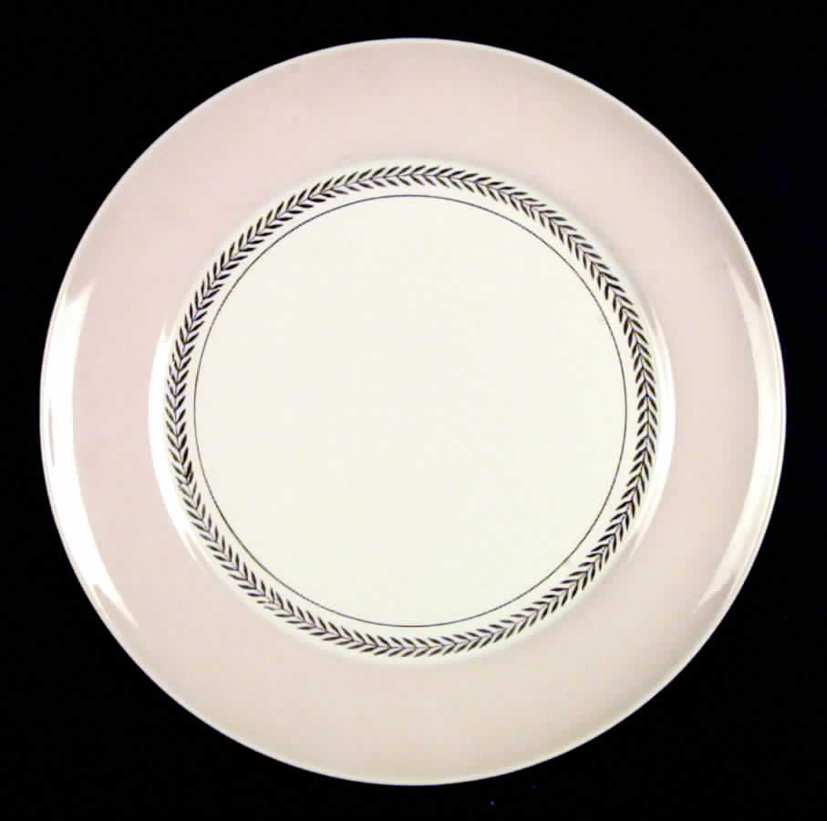 Federal Coral Pink Dinner Plate by Limoges-American-1