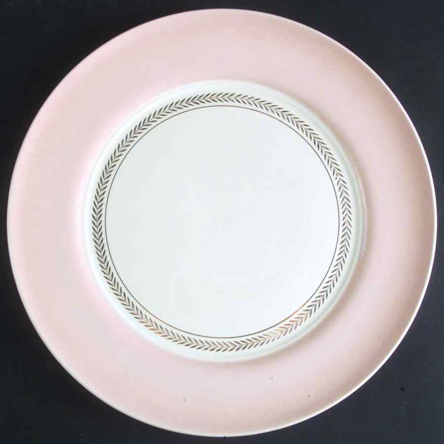 Federal Coral Pink Service Plate (Charger) by Limoges-American-1