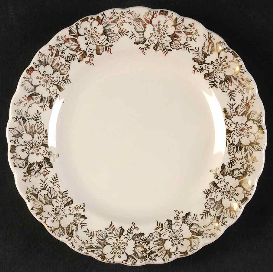 Fresno Gold Bread & Butter Plate by Limoges-American-1