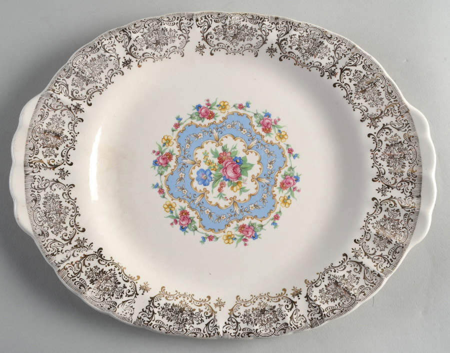 Lyric 11" Oval Serving Platter by Limoges-American-1