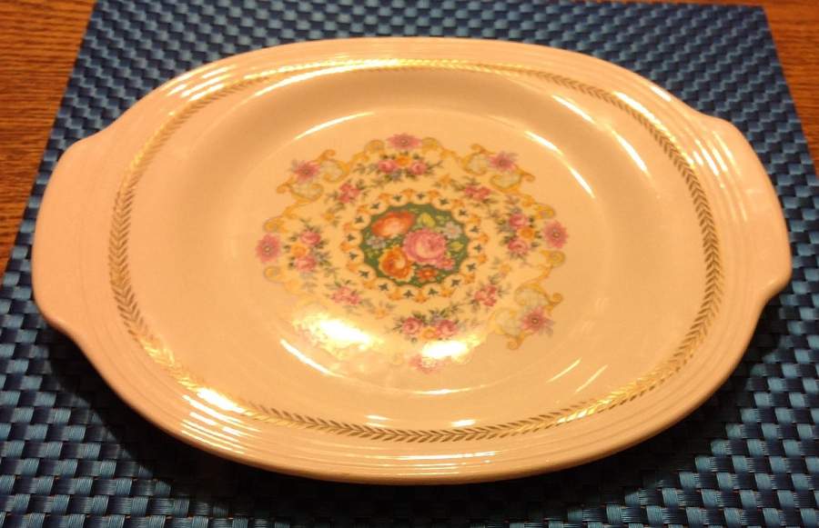 Melody Handled Cake Plate by Limoges-American-1