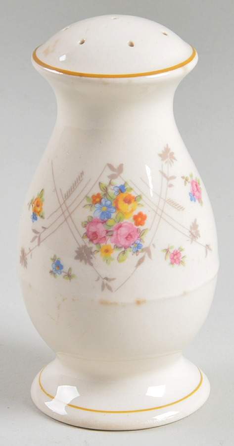New Princess (Smooth, Yellow Trim) Salt Shaker by Limoges-American-1