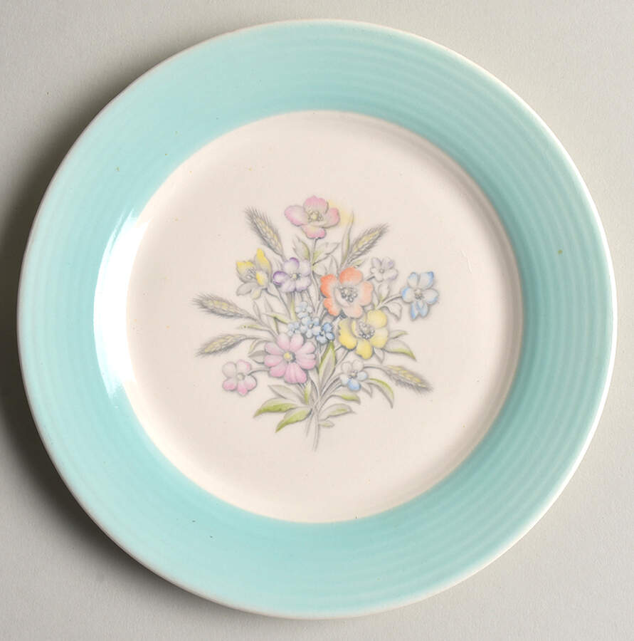 Oslo Blue Bread & Butter Plate by Limoges-American-1