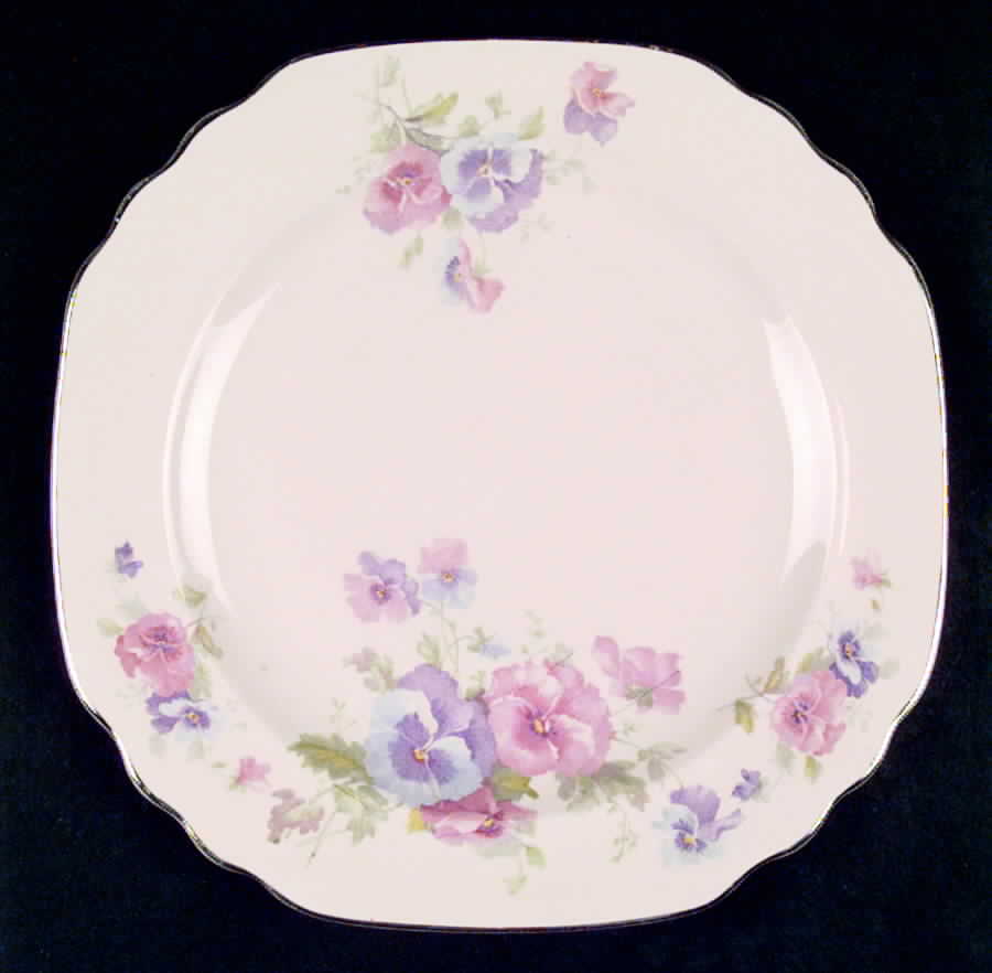The Pansy (Glo Peach) Dinner Plate by Limoges-American-1