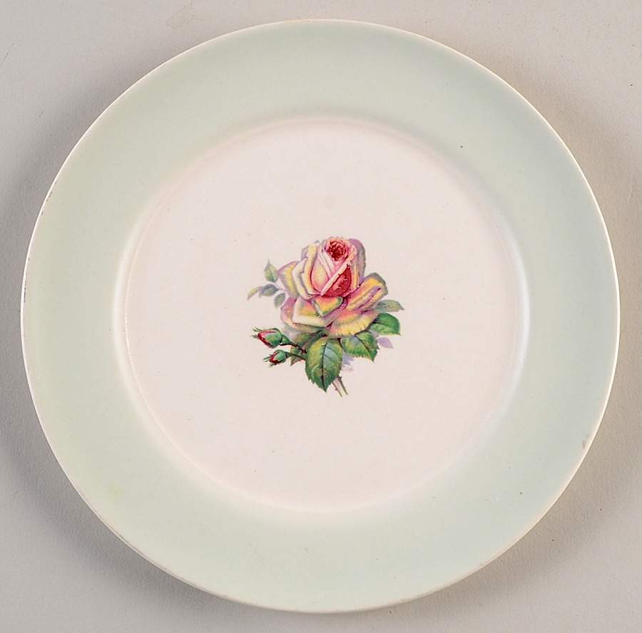 Tea Rose Salad Plate by Limoges-American-1