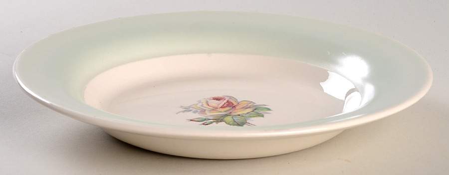 Tea Rose Rim Soup Bowl by Limoges-American-1