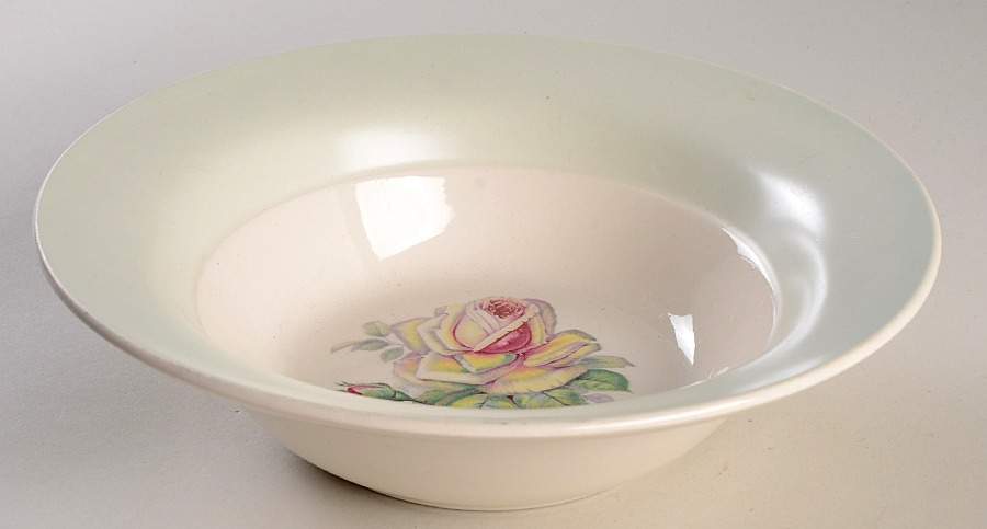 Tea Rose 8" Round Vegetable Bowl by Limoges-American-1