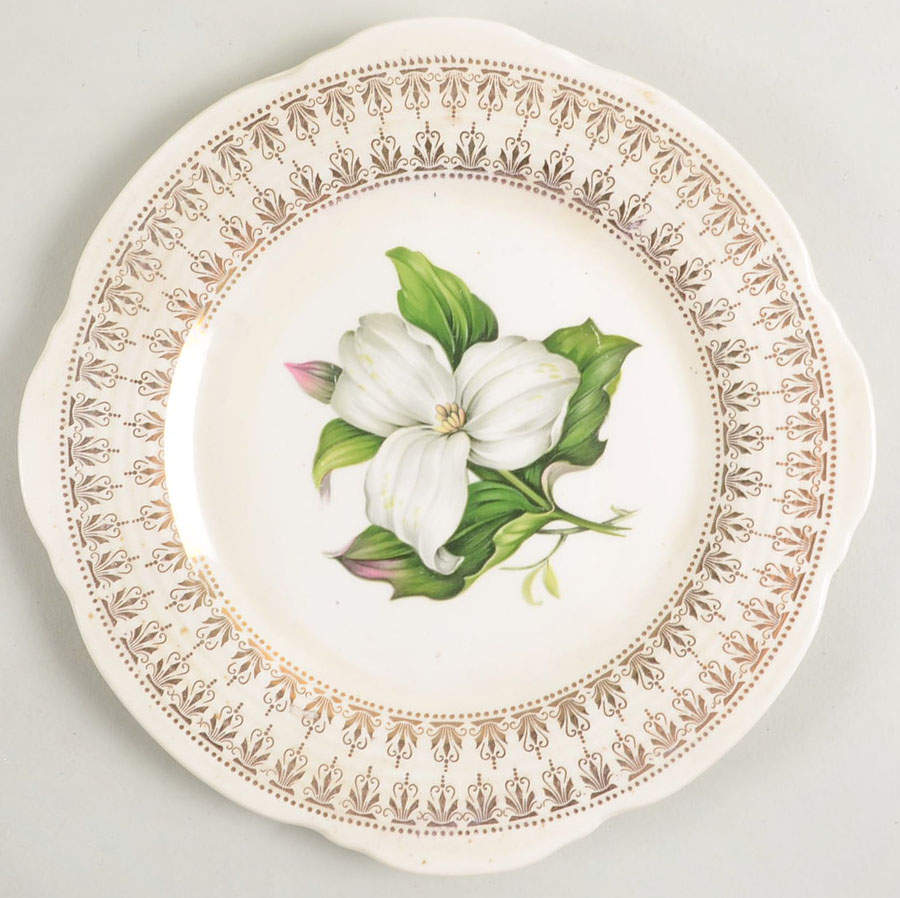 Trillium Underplate for Gravy Boat by Limoges-American-1