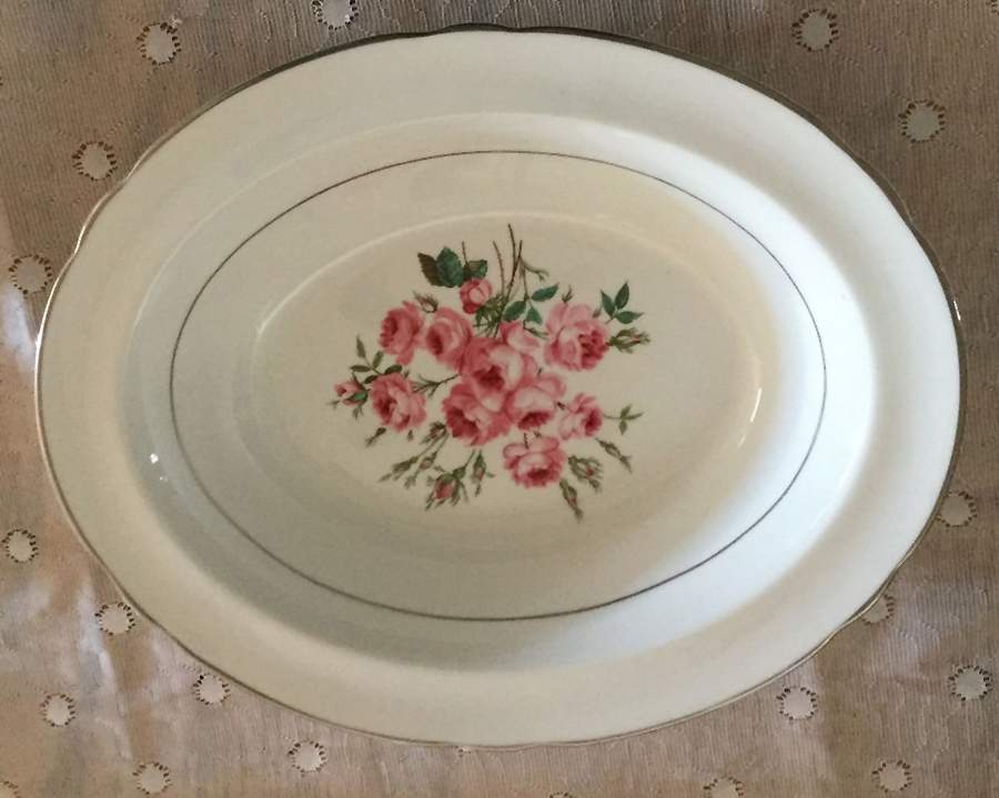 Margaret Rose 10" Oval Vegetable Bowl by Lichfield-1