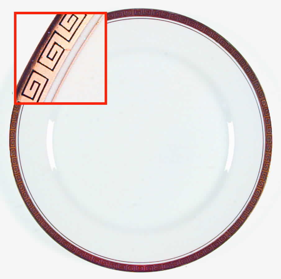 Greek Key Dinner Plate by Linden-1
