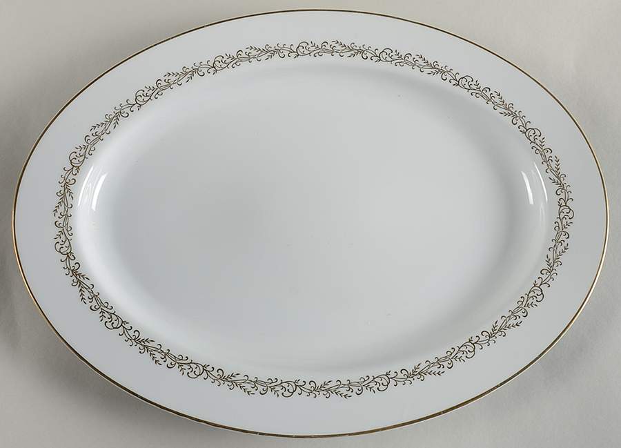 Majestic 16" Oval Serving Platter by Linden-1