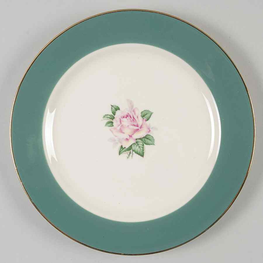 Cameo (Rose Center) Salad Plate by Lifetime-1