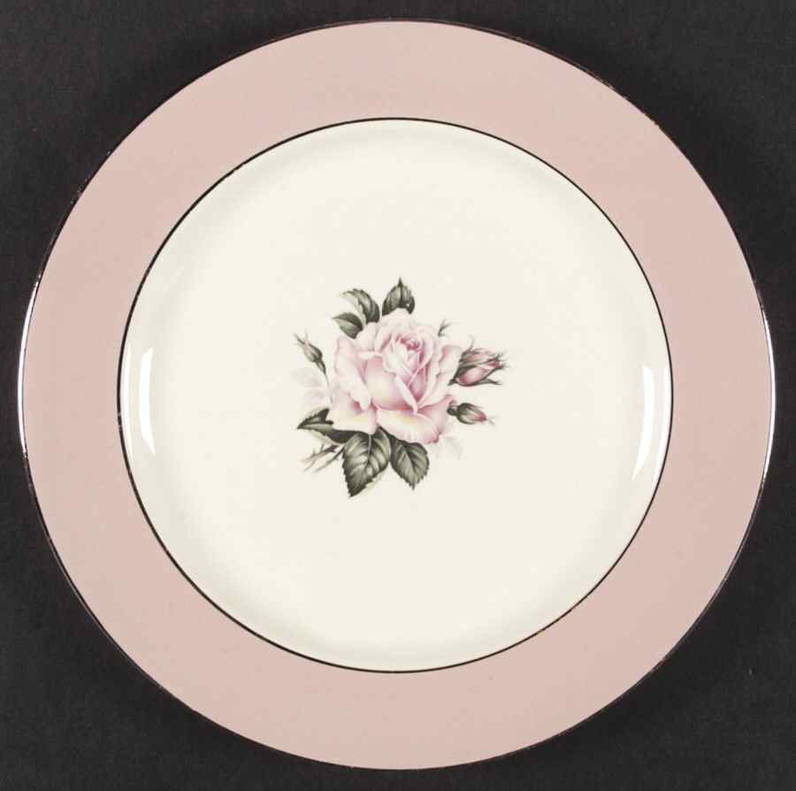 Pink Rose Dinner Plate by Lifetime-1