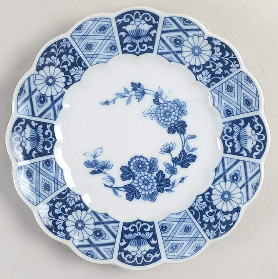 Blue Imari (L & M) Salad Plate by Lipper & Mann (L & M)-1
