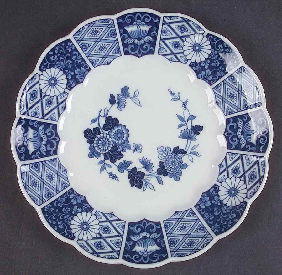 Blue Imari (L & M) Salad Plate by Lipper & Mann (L & M)-1