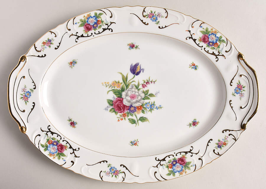 Empress (L & M) 12" Oval Serving Platter by Lipper & Mann (L & M)-1