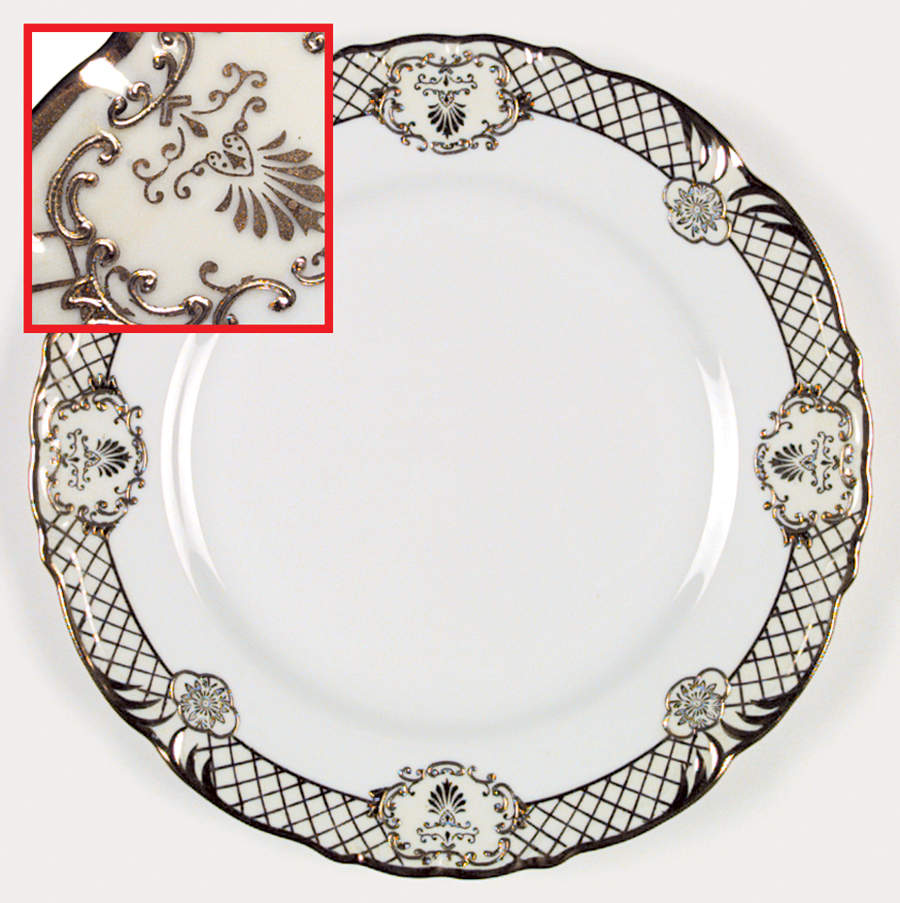 Golden Symphony (L & M) Dinner Plate by Lipper & Mann (L & M)-1