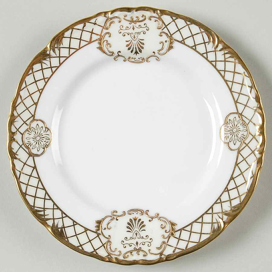 Golden Symphony (L & M) Bread & Butter Plate by Lipper & Mann (L & M)-1