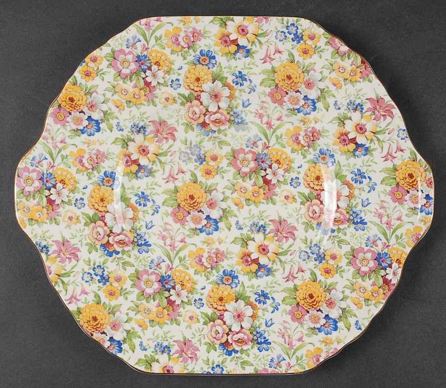 Marigold Square Handled Cake Plate by Lord Nelson-1