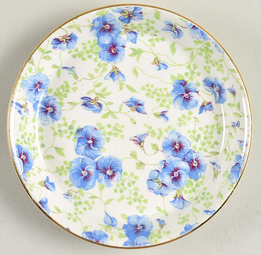 Pansy 4" Round Sweet Meat Dish by Lord Nelson-1