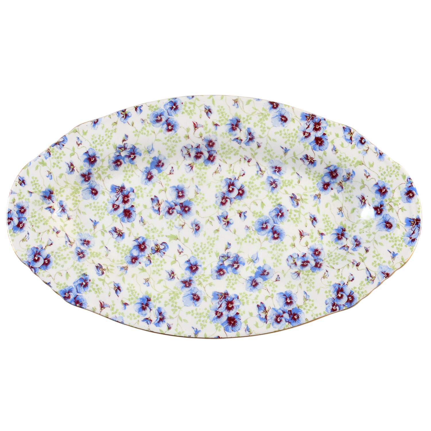 Pansy 12" Oval Serving Platter by Lord Nelson-1