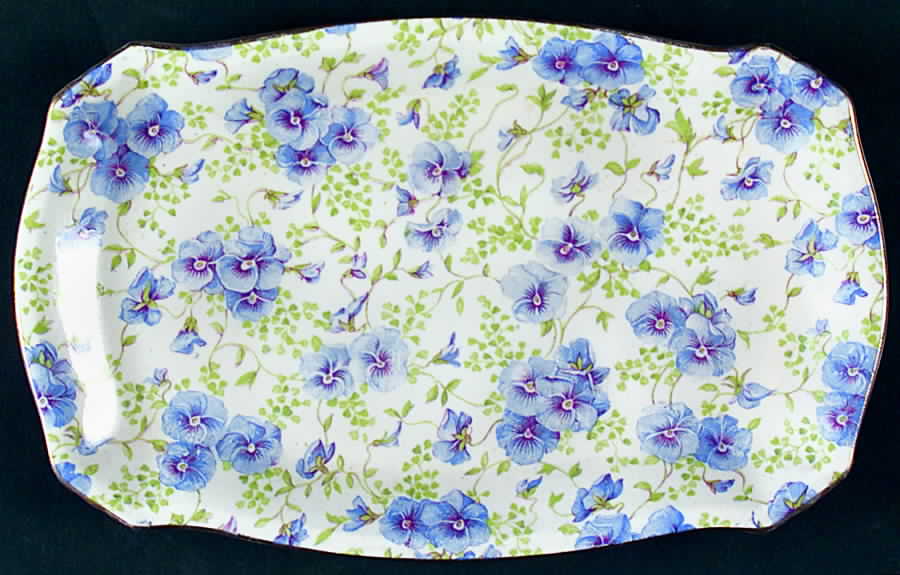 Pansy Tray for Creamer & Open Sugar by Lord Nelson-1