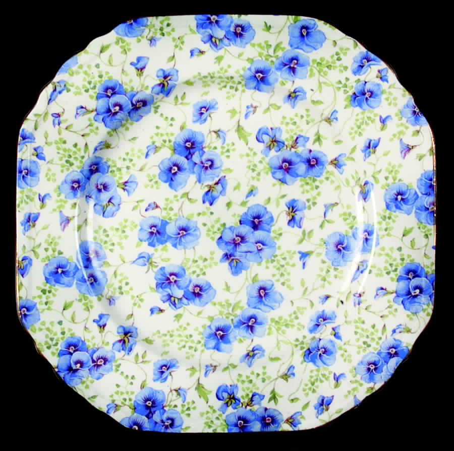 Pansy Square Salad Plate by Lord Nelson-1