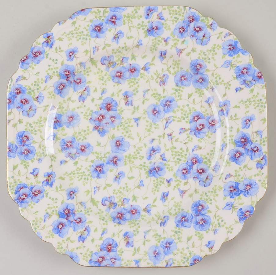 Pansy Square Luncheon Plate by Lord Nelson-1