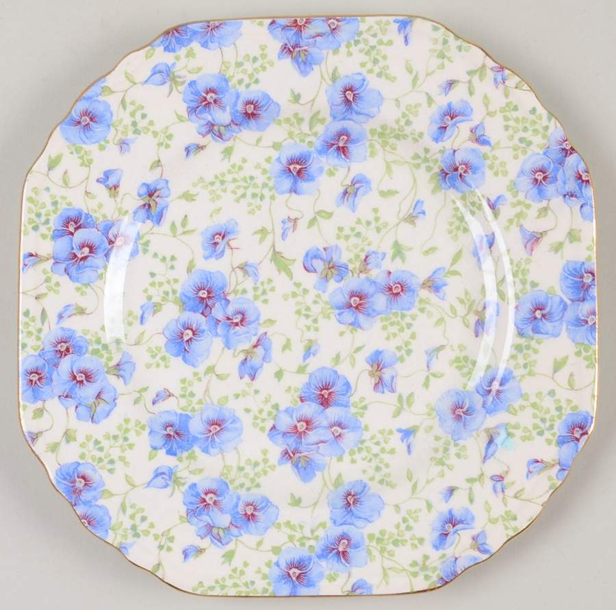 Pansy Square Dessert Plate by Lord Nelson-1