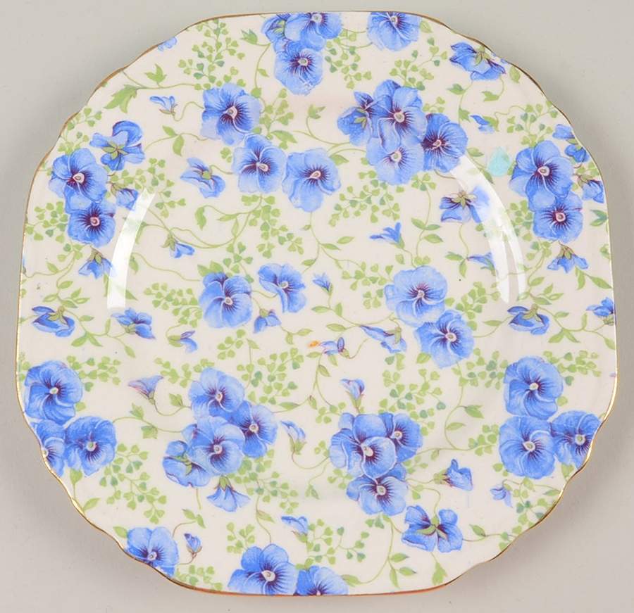 Pansy Square Bread & Butter Plate by Lord Nelson-1