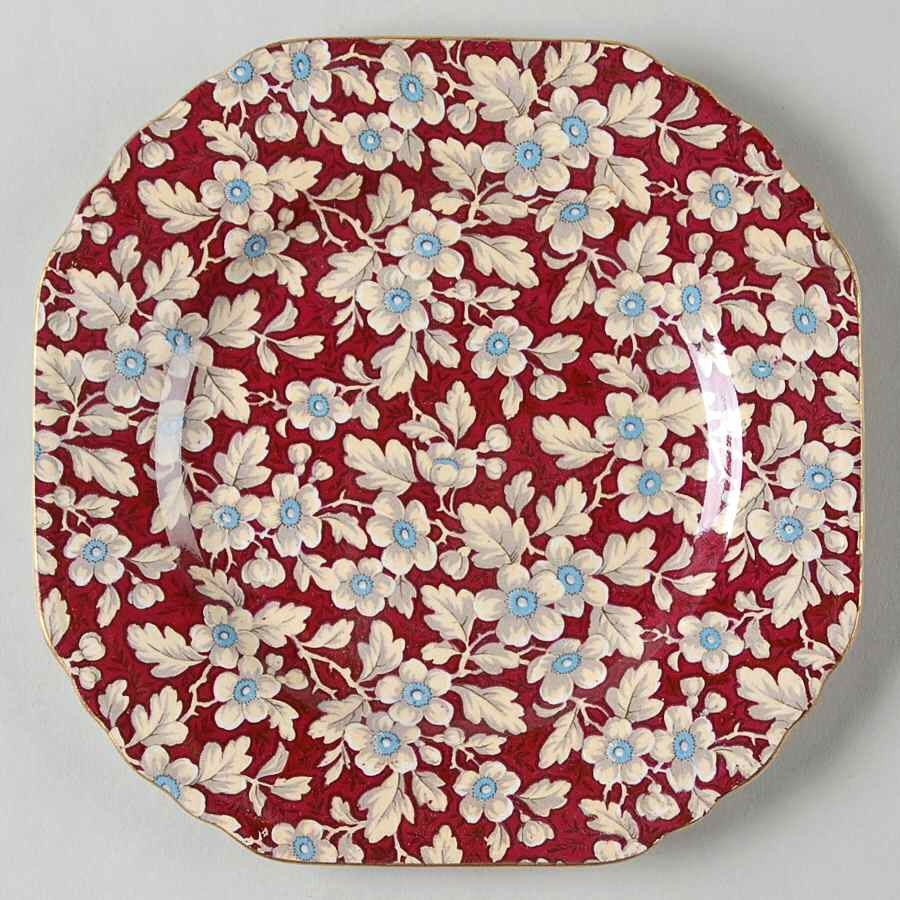 Royal Brocade Square Bread & Butter Plate by Lord Nelson-1