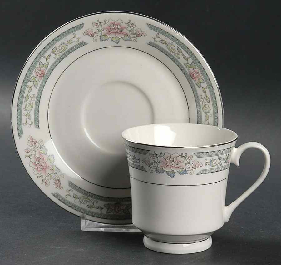 Grace Footed Cup & Saucer Set by Lynn's China-1