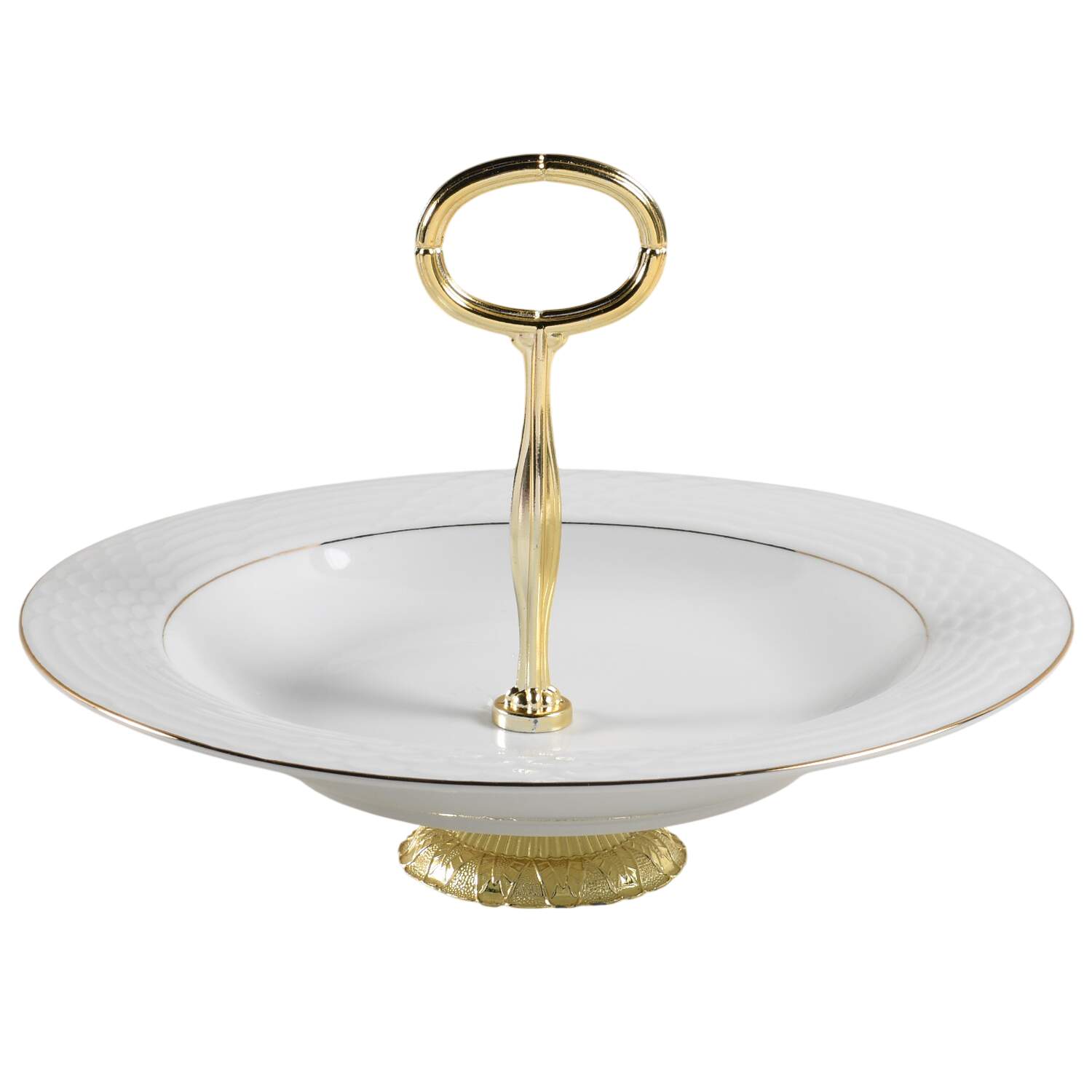 Jewel 6"-7" Handled Footed Nut Dish HC by Lynn's China-1