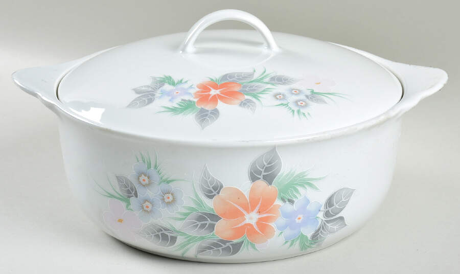 Mimosa Round Covered Vegetable by Lynn's China-1