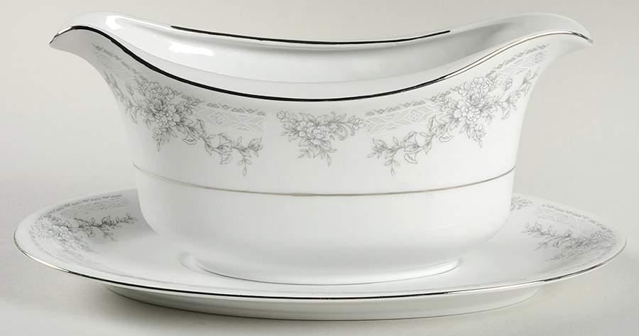 Olivia Gravy Boat & Underplate by Lynn's China-1