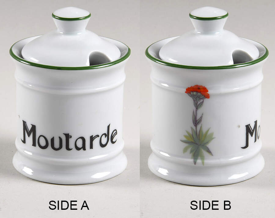 Wild Flower Mustard Jar & Lid by Louis Lourioux-1
