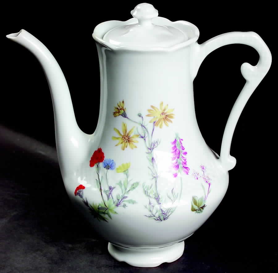 Wild Flower Coffee Pot & Lid by Louis Lourioux-1