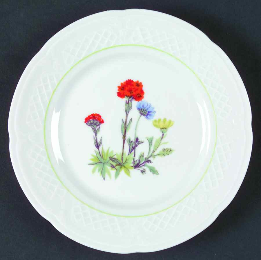 Wild Flower Bread & Butter Plate by Louis Lourioux-1