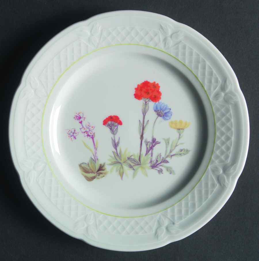 Wild Flower Salad Plate by Louis Lourioux-1