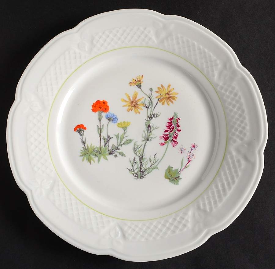 Wild Flower Dinner Plate by Louis Lourioux-1