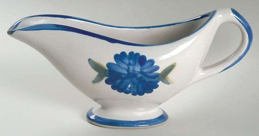 Bachelor Button Gravy Boat by Louisville-1
