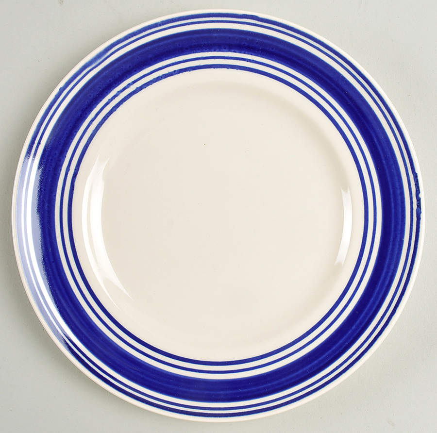 Farmstead Ticking Blue Salad Plate by Ralph Lauren China-1