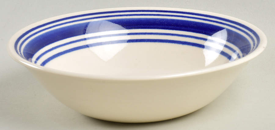 Farmstead Ticking Blue Coupe Cereal Bowl by Ralph Lauren China-1