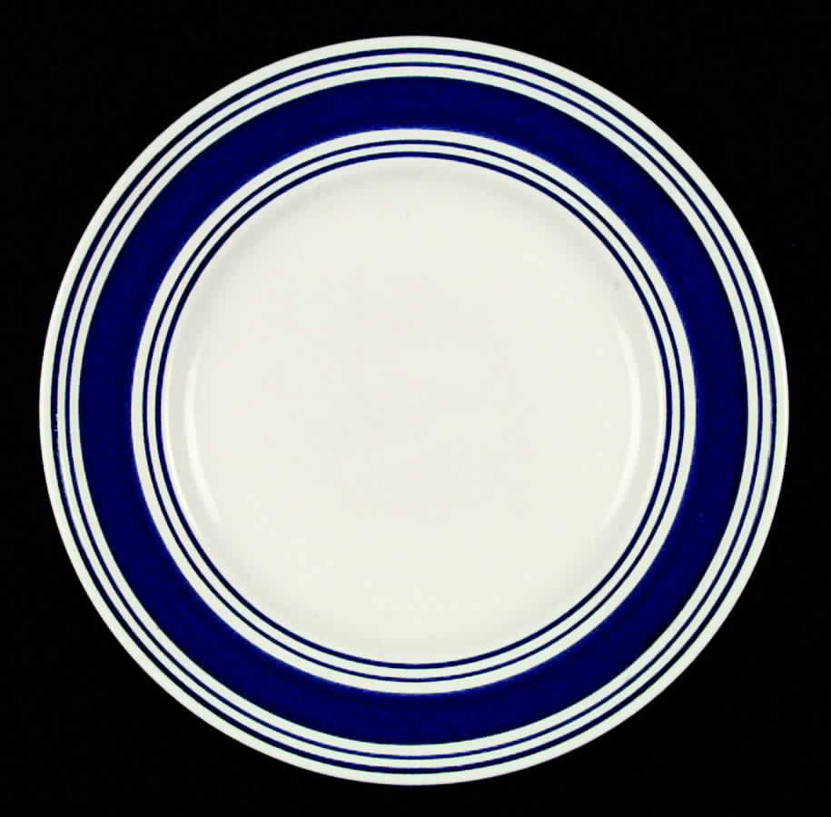 Farmstead Ticking Blue Dinner Plate by Ralph Lauren China-1