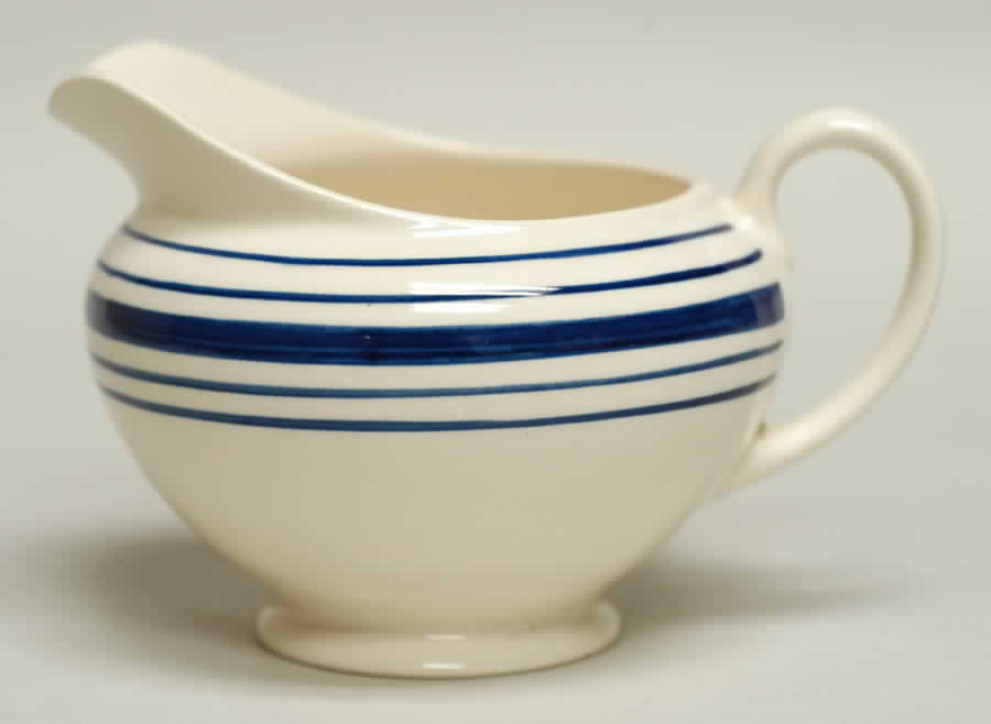 Farmstead Ticking Blue Creamer by Ralph Lauren China-1
