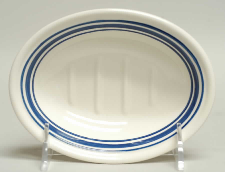 Farmstead Ticking Blue Soap Dish by Ralph Lauren China-1