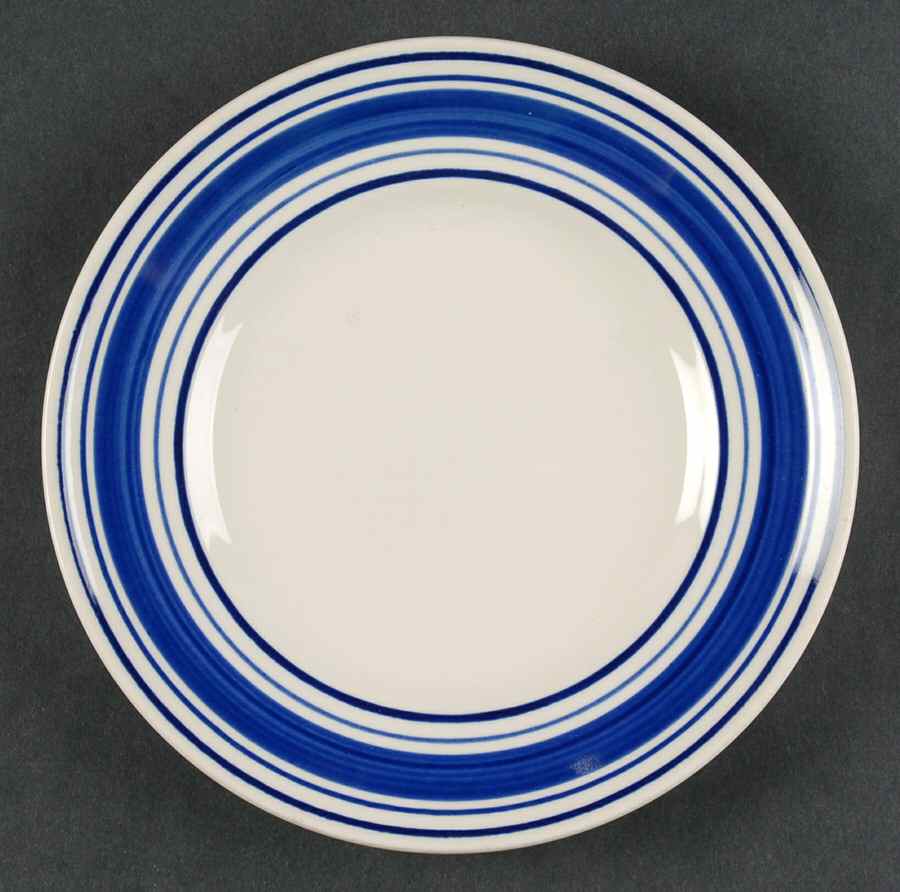 Farmstead Ticking Blue Bread & Butter Plate by Ralph Lauren China-1